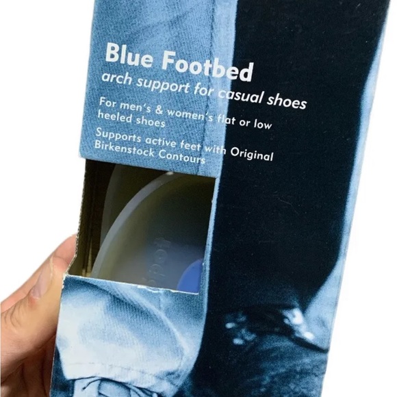 ▶️ Birkenstock L78134 Unisex Blue Footbed Arch Support Size US L6 M 4 EU 37 - Picture 4 of 5